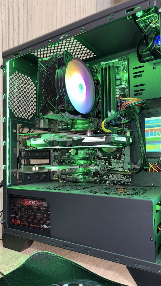 Игровой компьютер Core i7/16GB/SSD/HDD/GTX 1060/Wi-Fi +24 дюйм монитор
