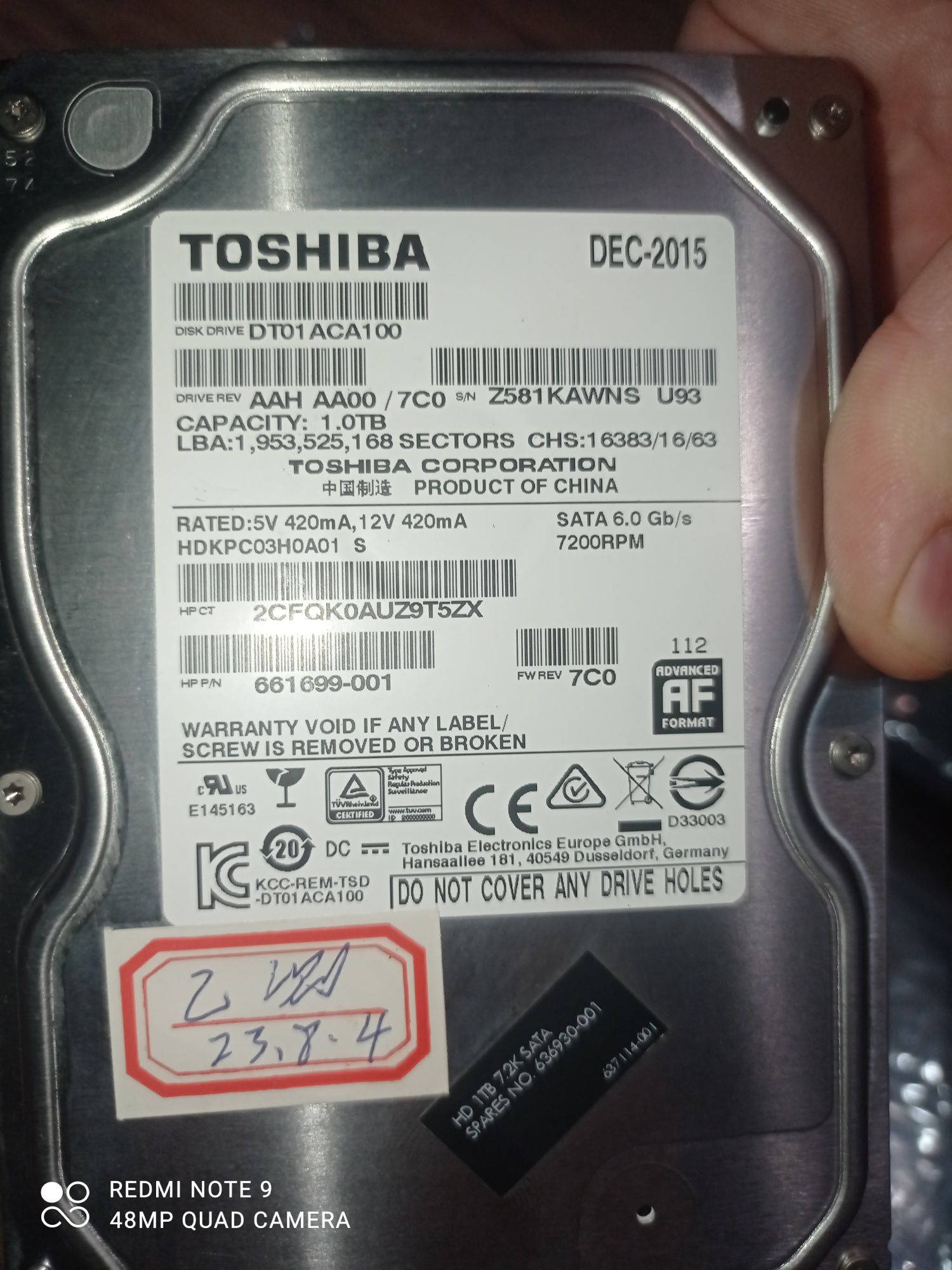 Hdd 500 gb 1,2,3,4 tb Hitachi, Seagate Barracuda, HP  жёсткий диск