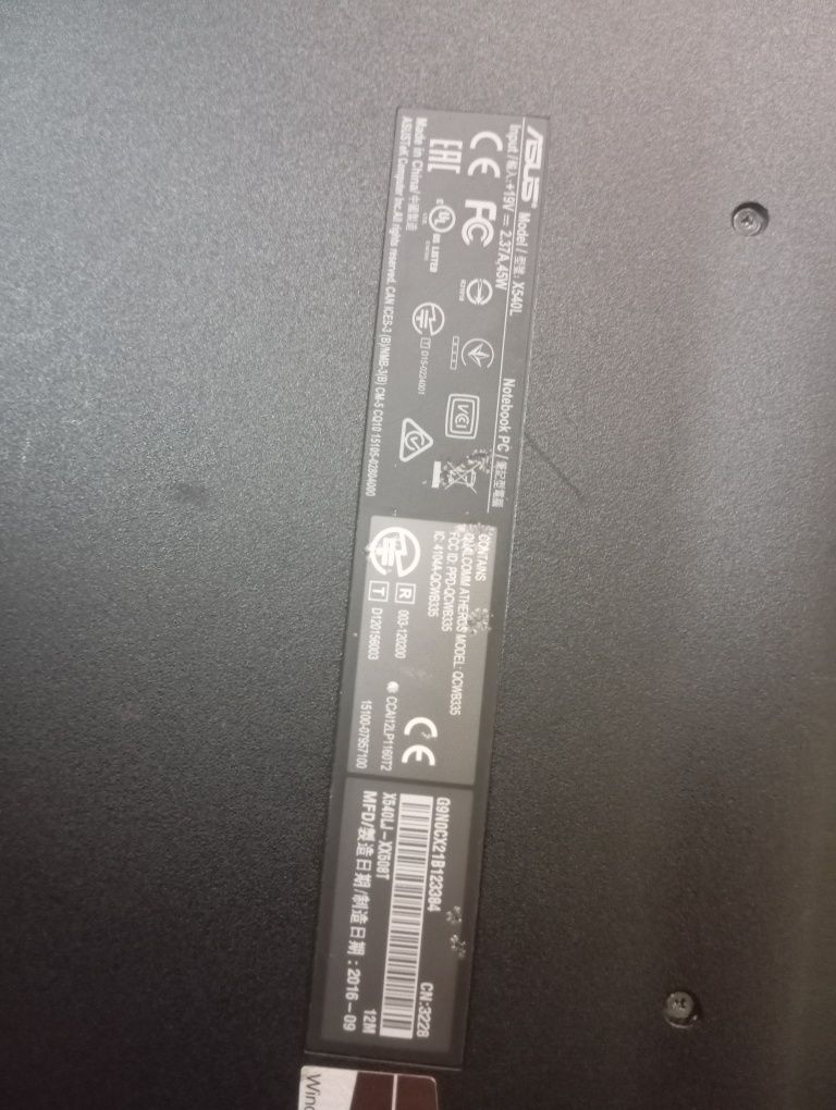 Asus x540ij core 5005u