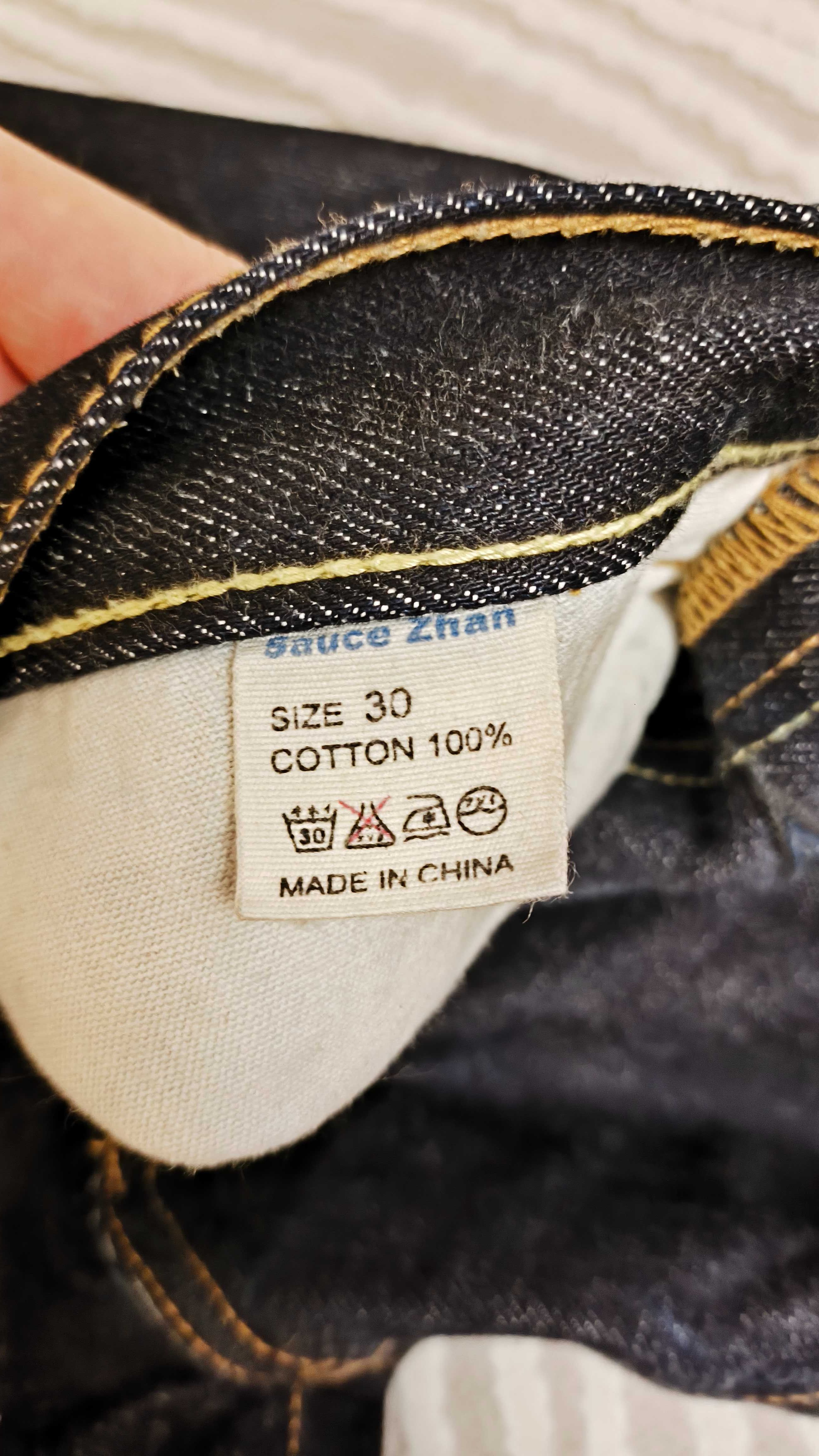 Джинсы Sauce Zhan из сырого денима селвидж  selvedge denim