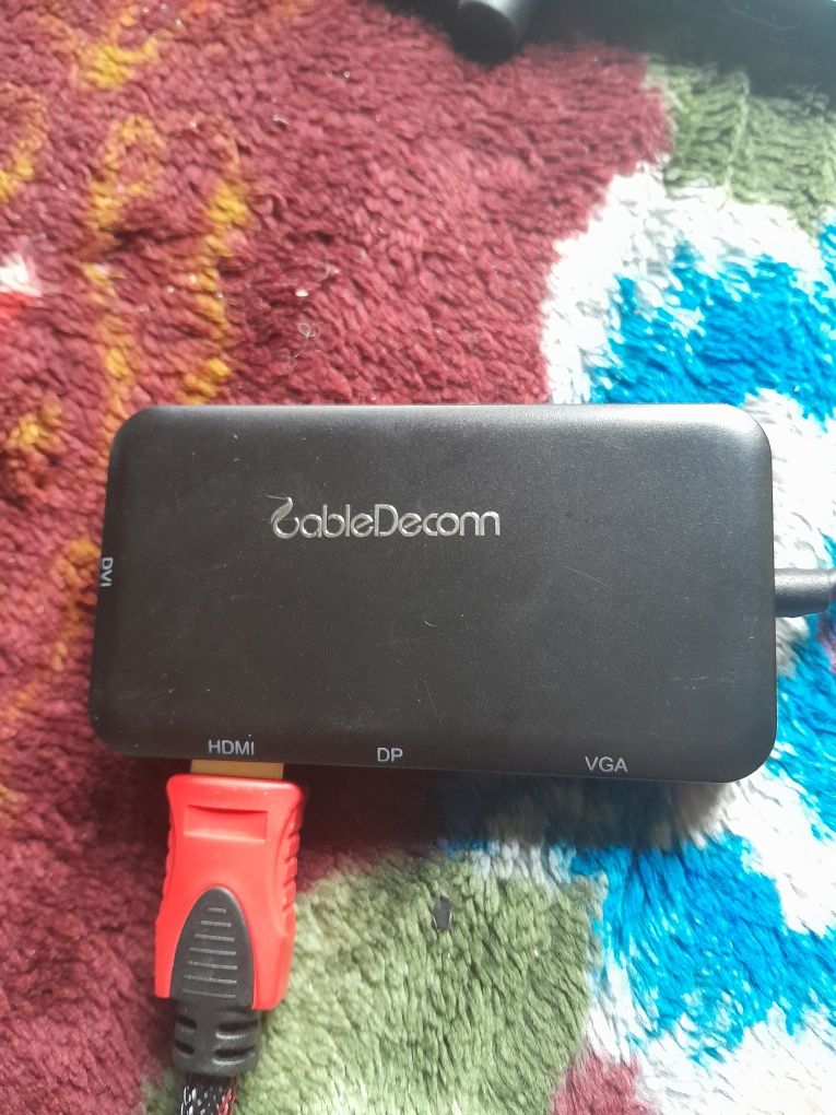 Разветвитель хаб ХАб порты переходник HDMI DP VGA DVI через USB Type C