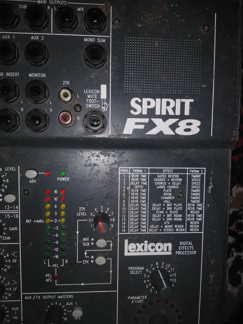Аналоговый пульт SPIRIT FX8