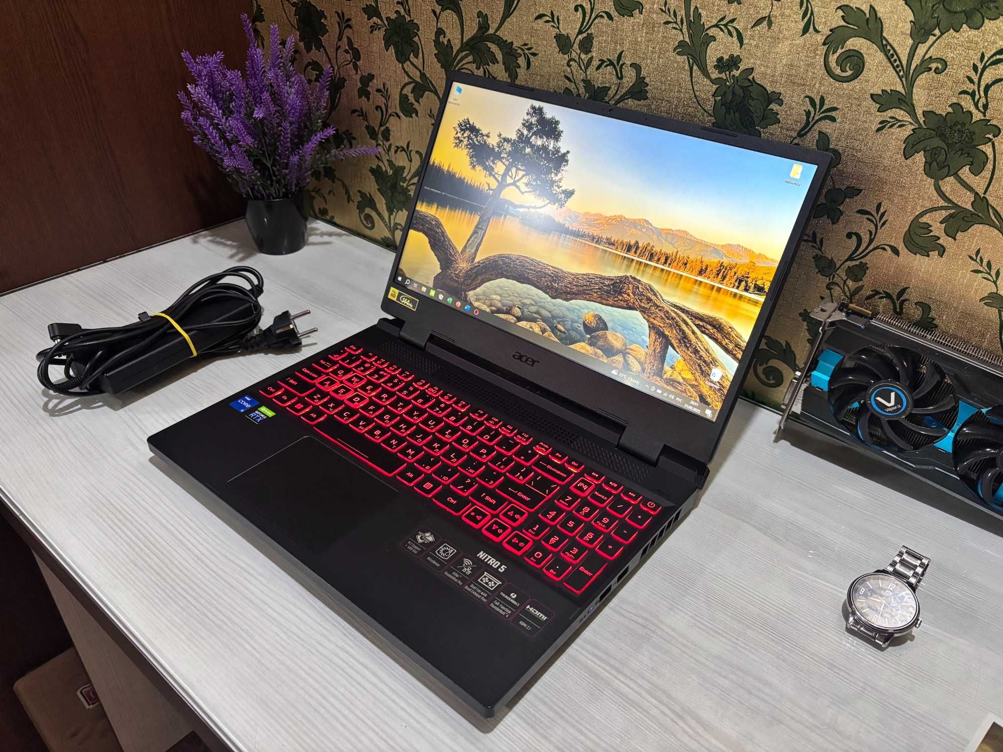 Асер нитро 5. i5 12500h. RTX 3050. Ram 16gb. Ssd 512gb
