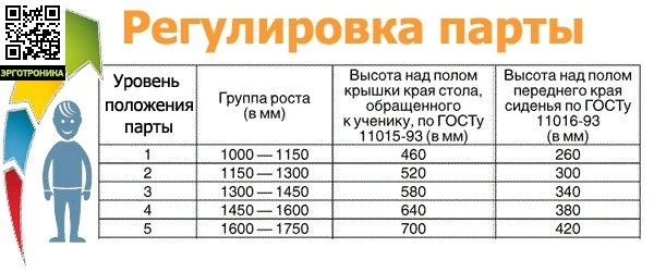 Парта со стульчиком из бука