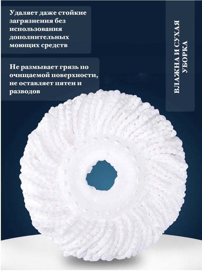 Сменные Насадки для Швабры c Ведром и Отжимом