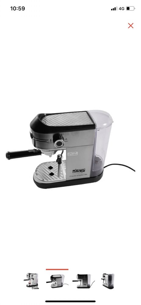 Кофемашина рожковая DSP KA3065 серебристый