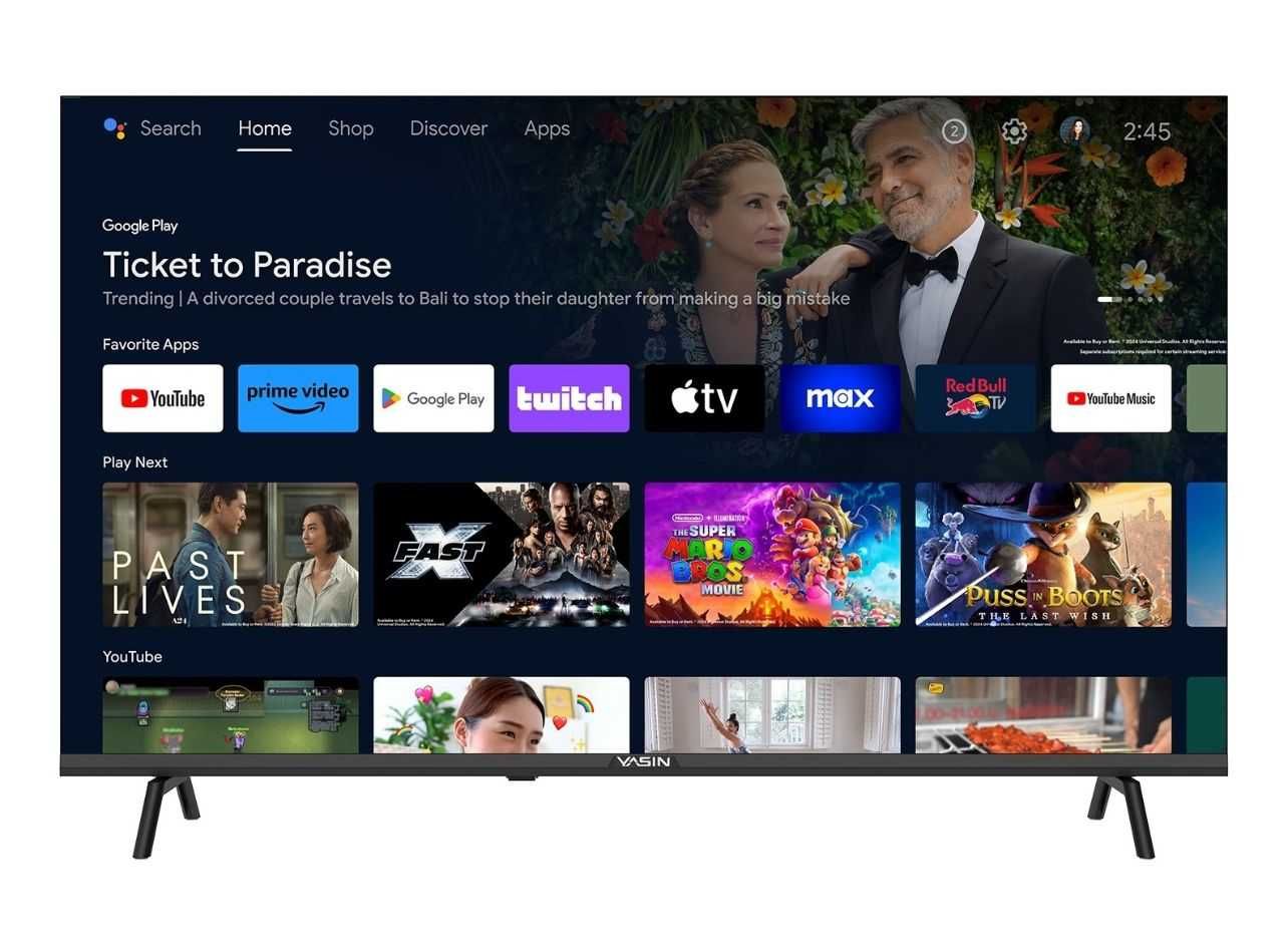 НОВИНКА 2025! Smart Телевизор Yasin 43G11 2k ULTRA HD с гол. поис HDR