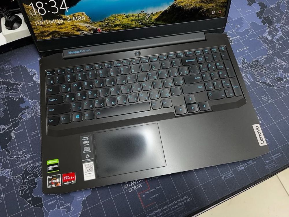 Игровой Ноутбук Lenovo Ryzen 5-4600H/8GB/512GB/GTX1650/Kaspi Рассрочка