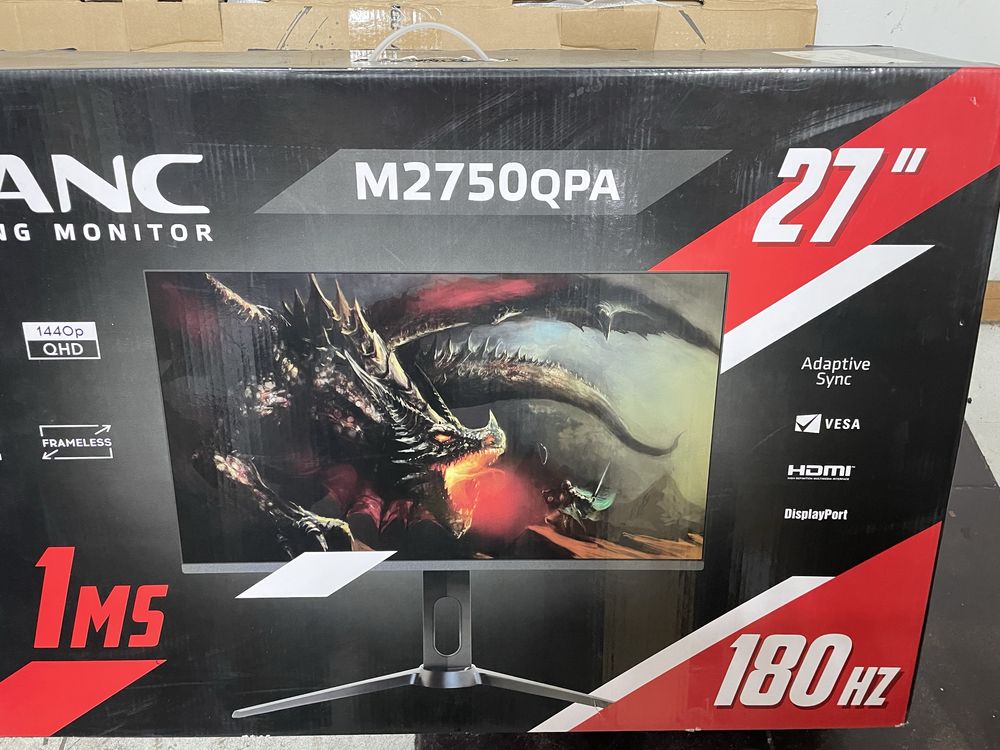 SANC 27 IPS QHD  2k 180hz 1ms  gaming monitor