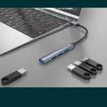 USB-C хаб на usb 3.0 и usb 2.0 x 3 для пк и ноутбука