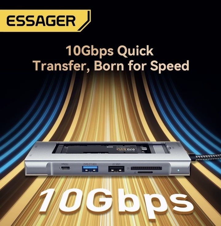 HUB станция для MacBook 8 в 1 с SSD 1Tb