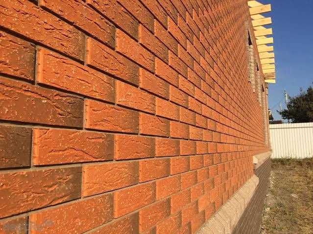 кирпич облицовочный красный, бежевый, персик, шоколад и тд