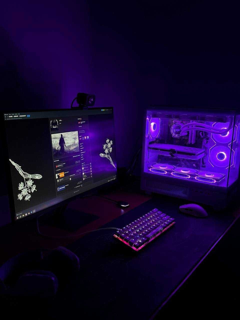 Белый ПК | i5-14400 • RTX 4060 Ti • 32 ГБ DDR5