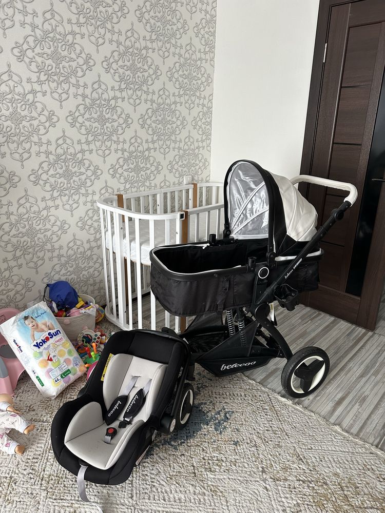 Продам коляску с автокреслом