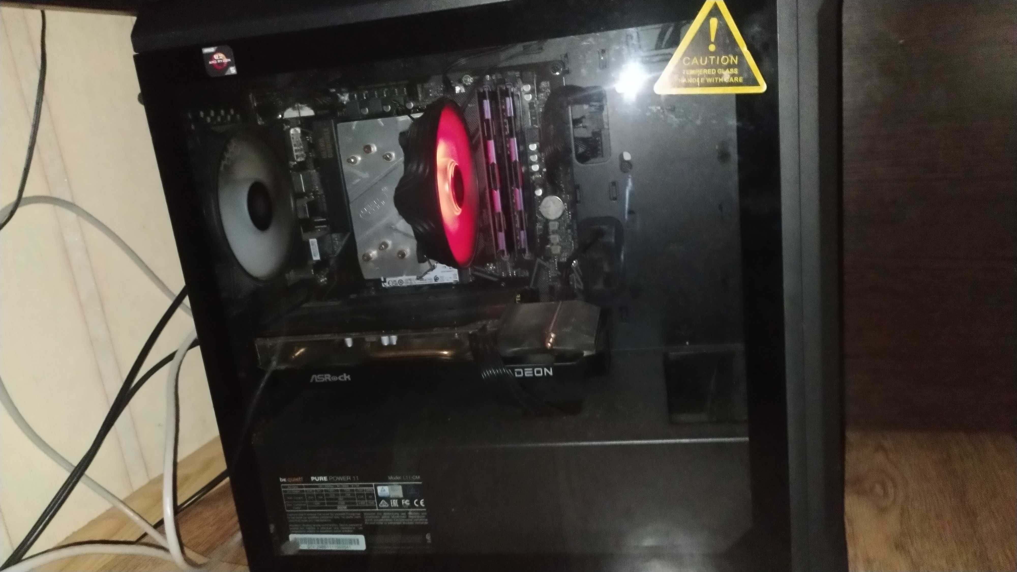 Игровой пк RYZEN 5 2600, RX6600XT, 32Gb Ram, B550, be quiet 500 W,