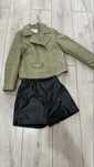 Джинсовая ,косуха из экокожи куртки ,жилет на девочку 8-10 лет.Zara.