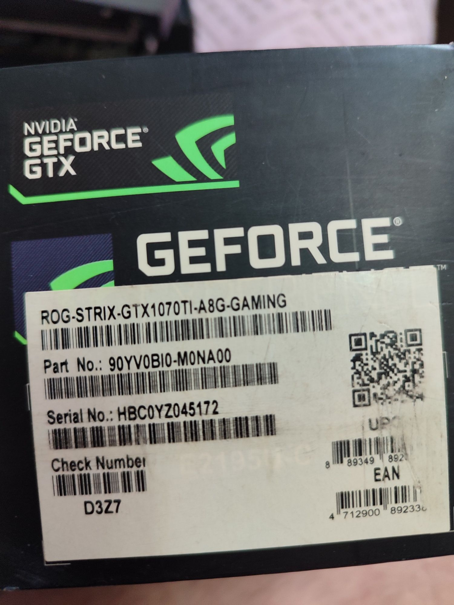 Видеокарта GTX 1070TI 8gb