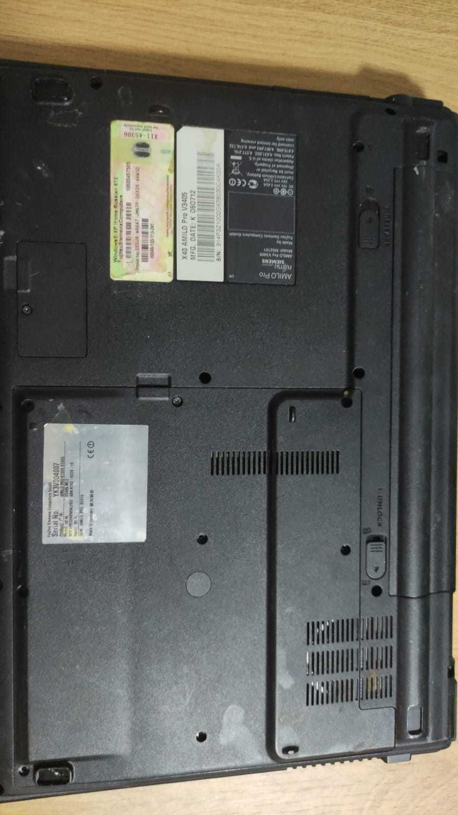 Ноутбук Fujitsu-Siemens PRO V3405. Рабочий. На запчасти. Цена: 5000 тг