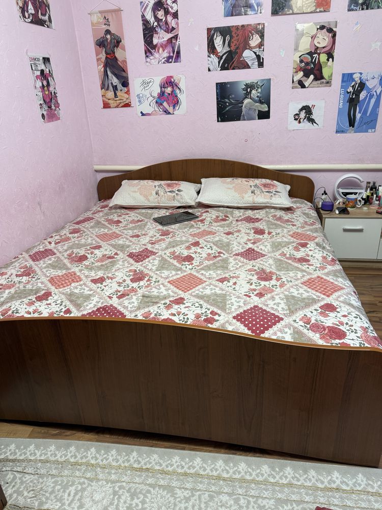 Срочно продам шваф купе и двуспальную кровать
