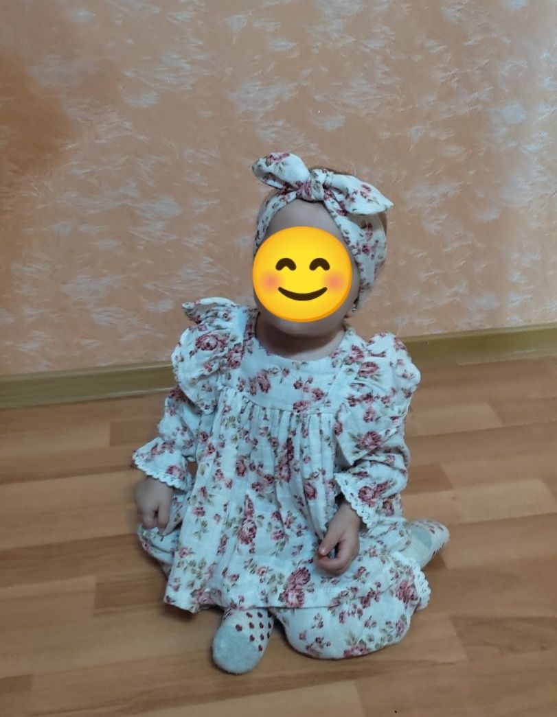 Муслиновый комплект на девочку