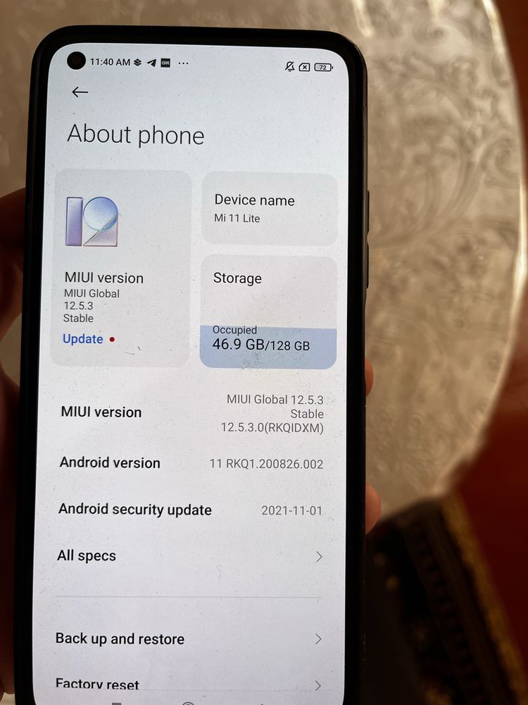 Hiaomi mi 11 lite өте жақсы состояниеде