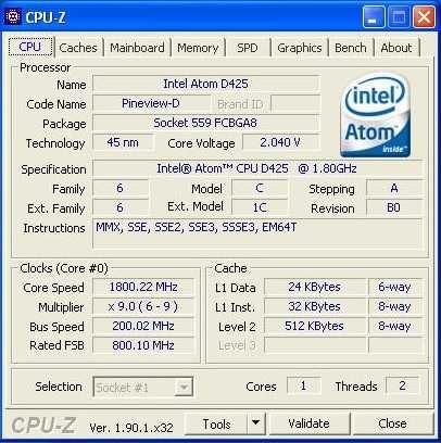 Retro игровой ПК Intel Atom D425, 1800 MHz (Batocera + Windows XP)
