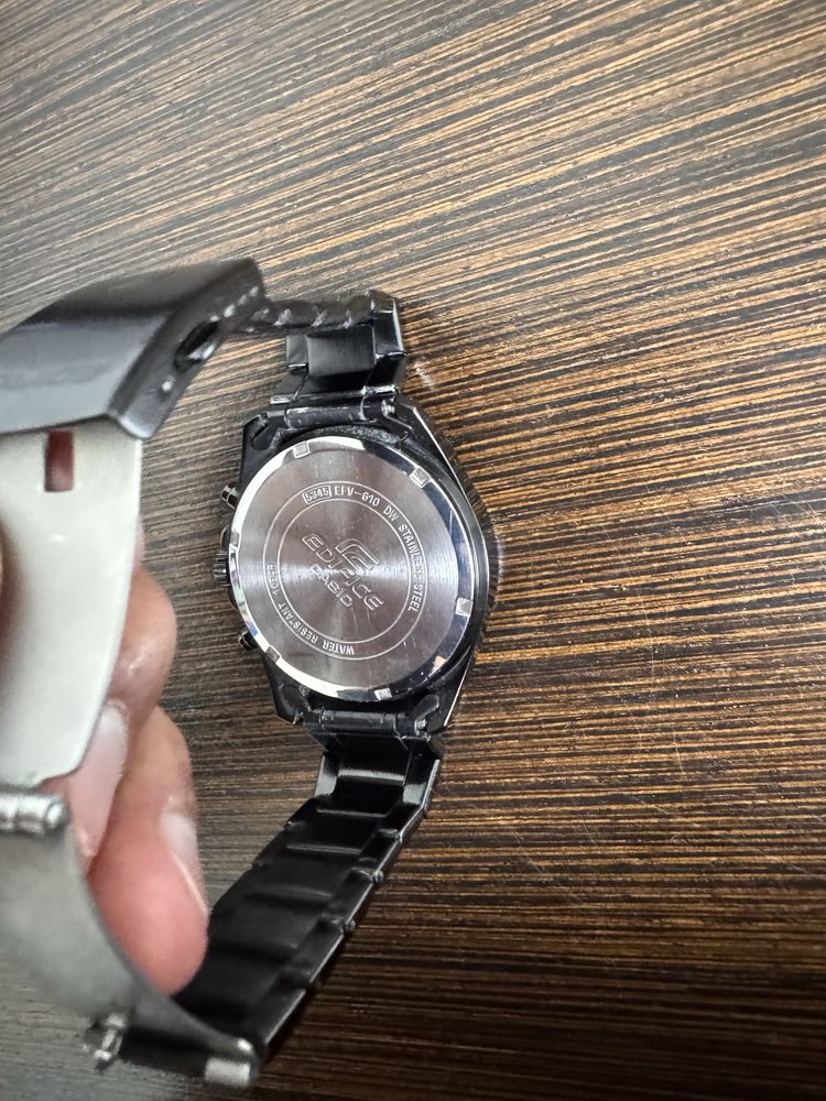 Casio edifice черного цвета