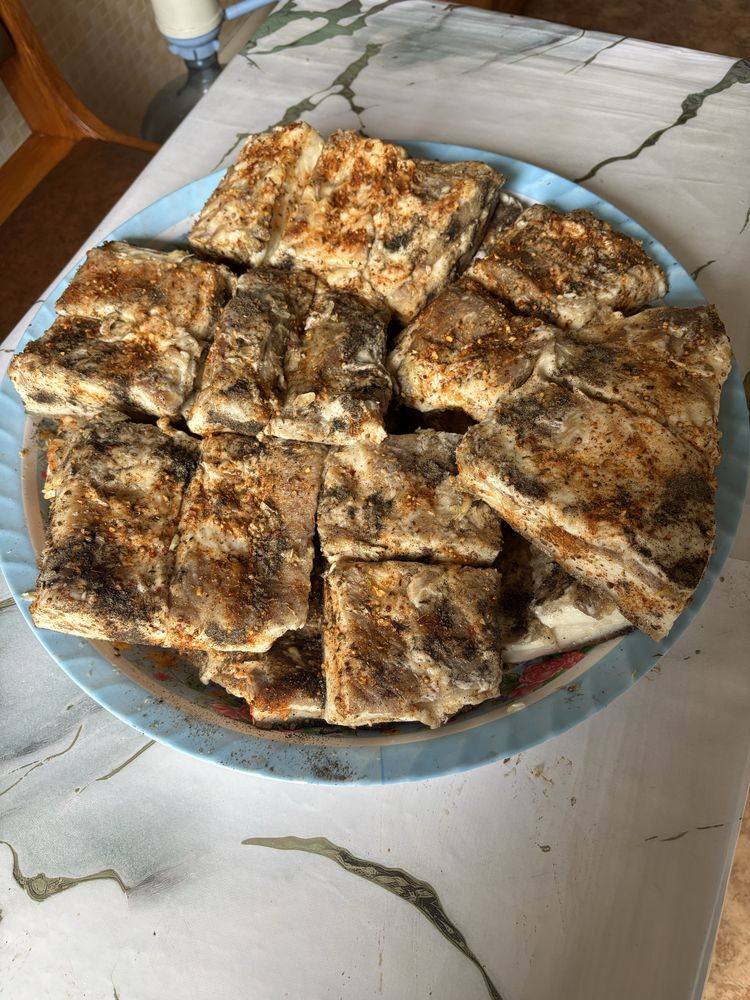 Домашнее соленое сало