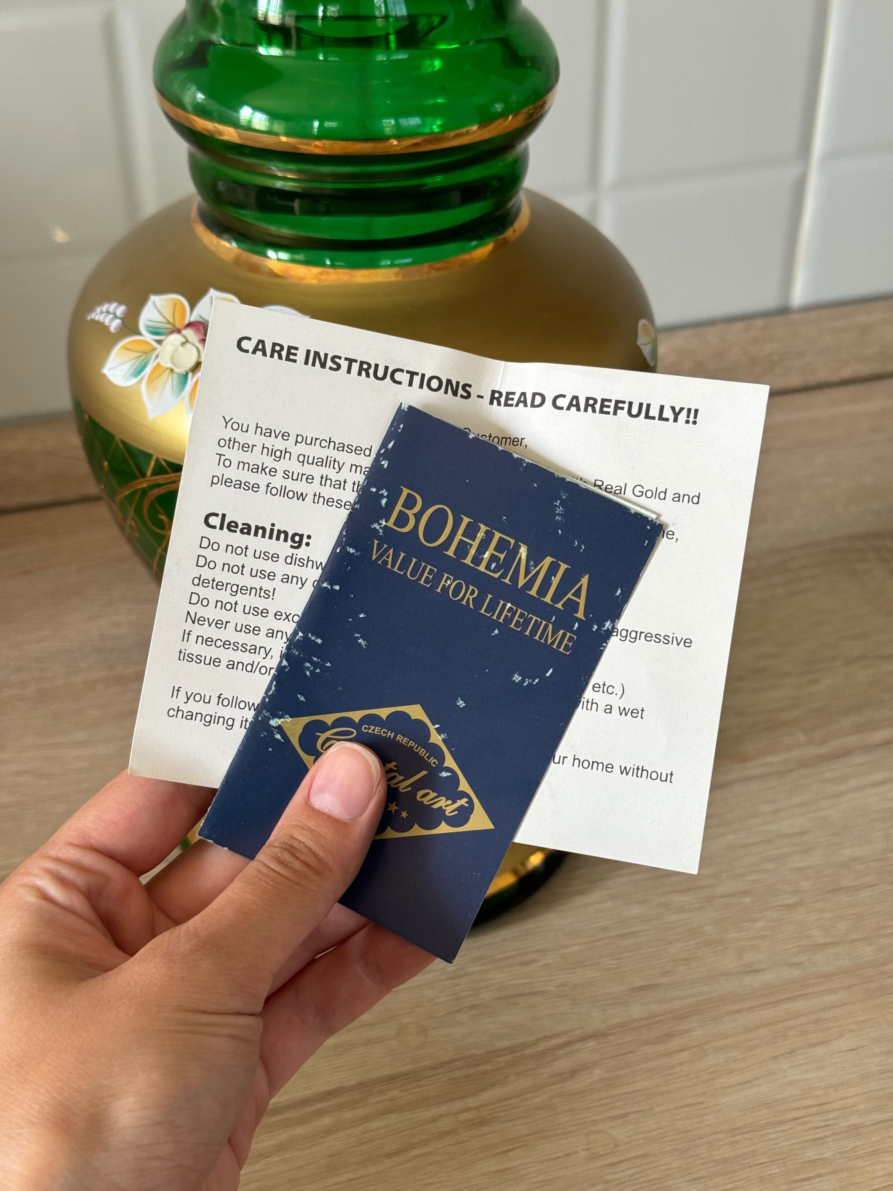 Чешская ваза для цветов