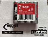 Батарейки R6/AA/1.5V maxell zinc