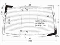 Стекло заднее с обогревом CHEVROLET LACETTI /DAEWOO NUBIRA 4D 04-13 Su
