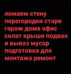 Демонтаж снос квартира времянка гараж вывоз мусор
