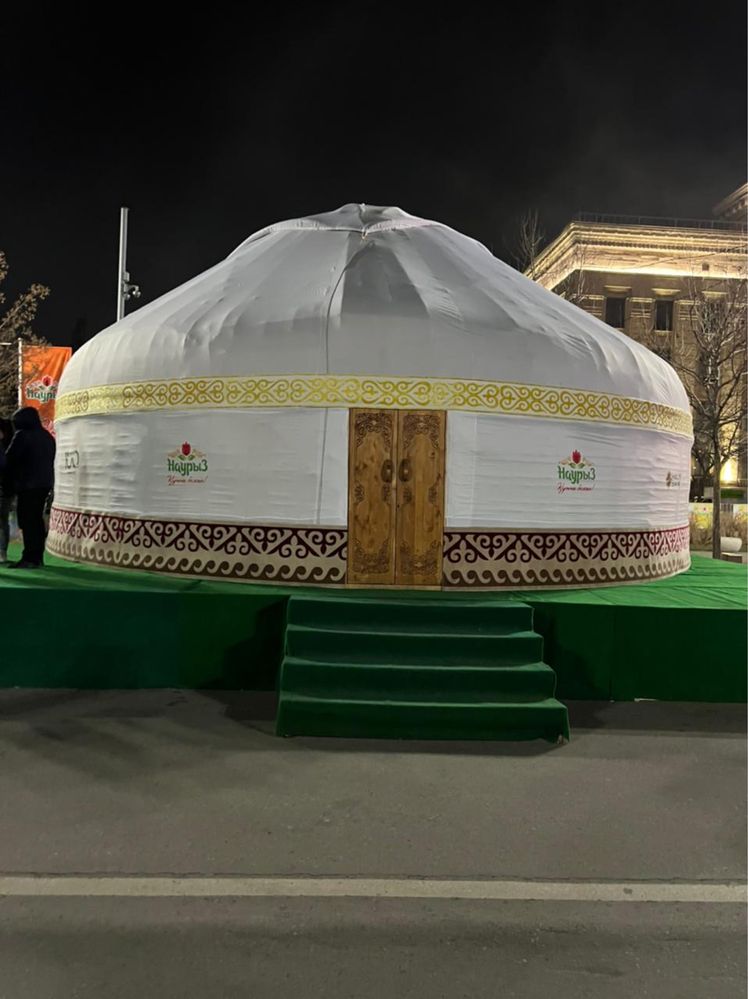 Киіз үй, Ағаш үй, Қарүй Ханский юрта, Юрта для Сакская баня