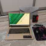 Acer Swift 1/Core N4200_4-ядра/ОЗУ-4ГБ/SSD-128GB/Чехол, коврик, мышка