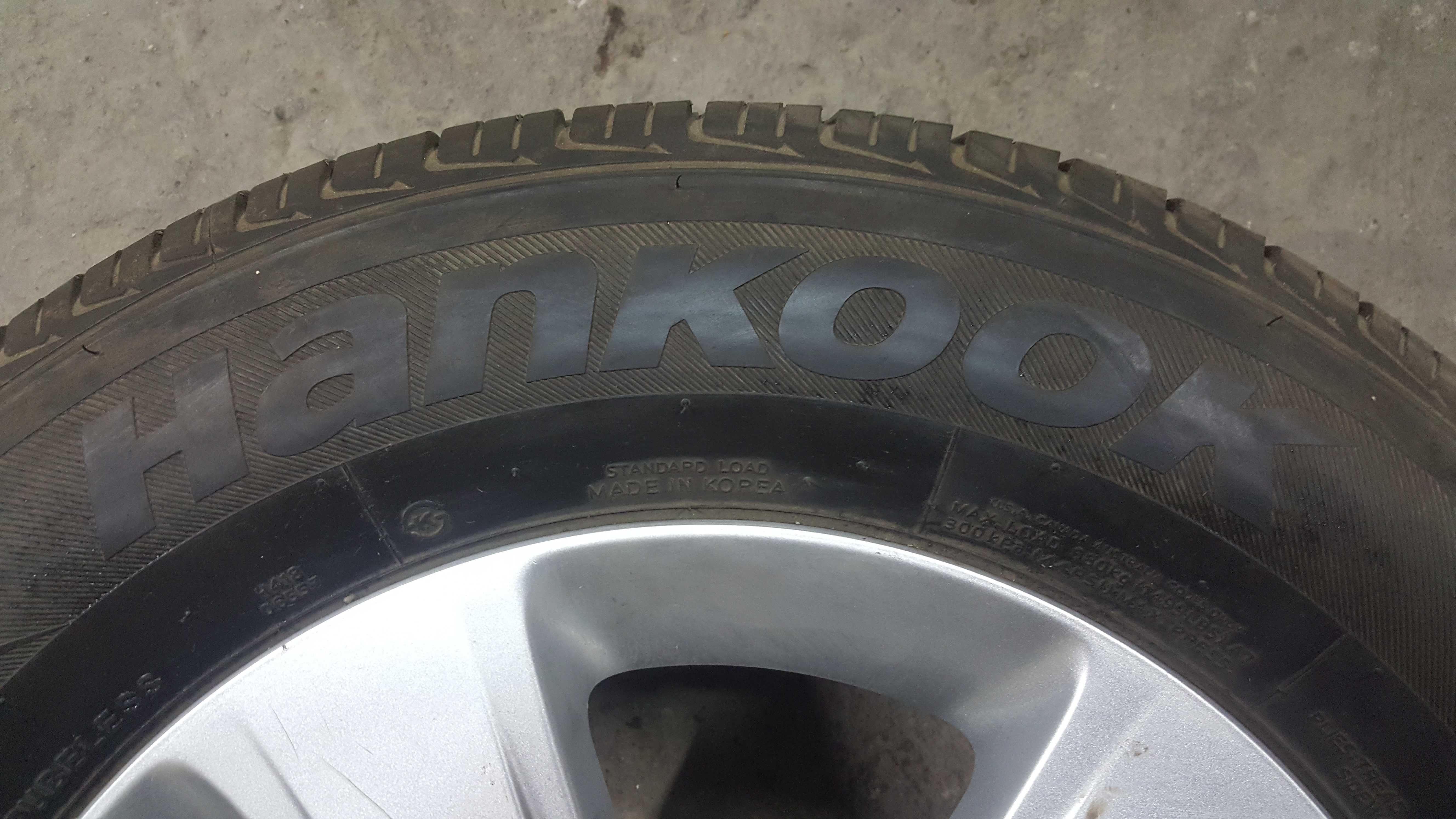 1 оригинальный титановый диск с резиной «Hankook» Ц/О: 60, 1м, 5х114.3