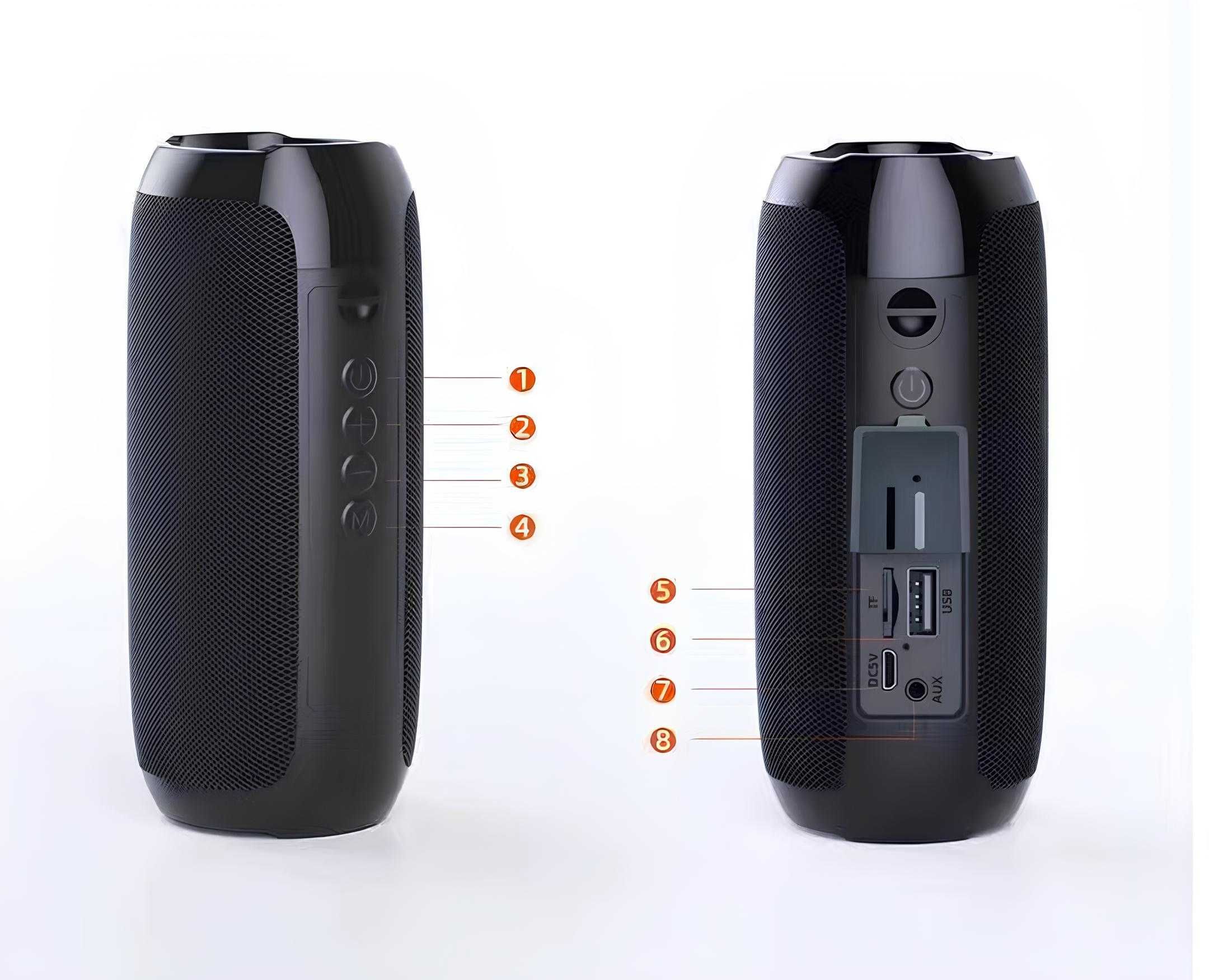 Колонка Bluetooth T&G — портативная, влагозащищённая, громкий звук