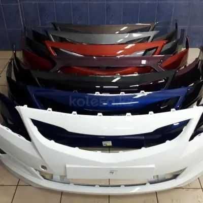 Бампера крашенные ТЕХНОПЛАСТ на Hyundai Accent / Kia Rio / Solaris