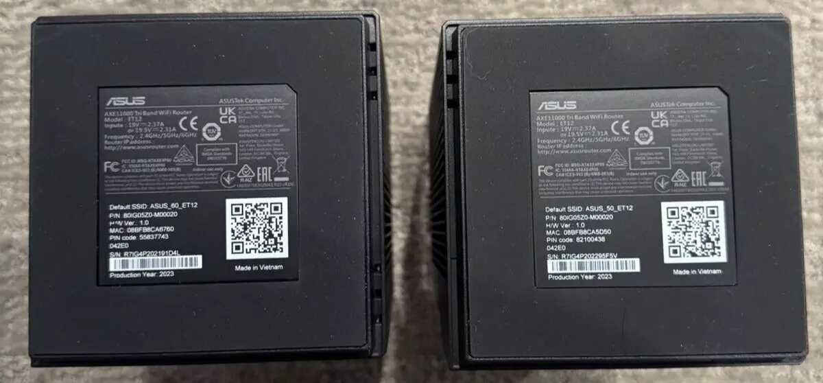 Mesh ASUS ZenWiFi Pro ET12 AXE11000 Tri-Band WiFi 6E AiMesh  2 pack