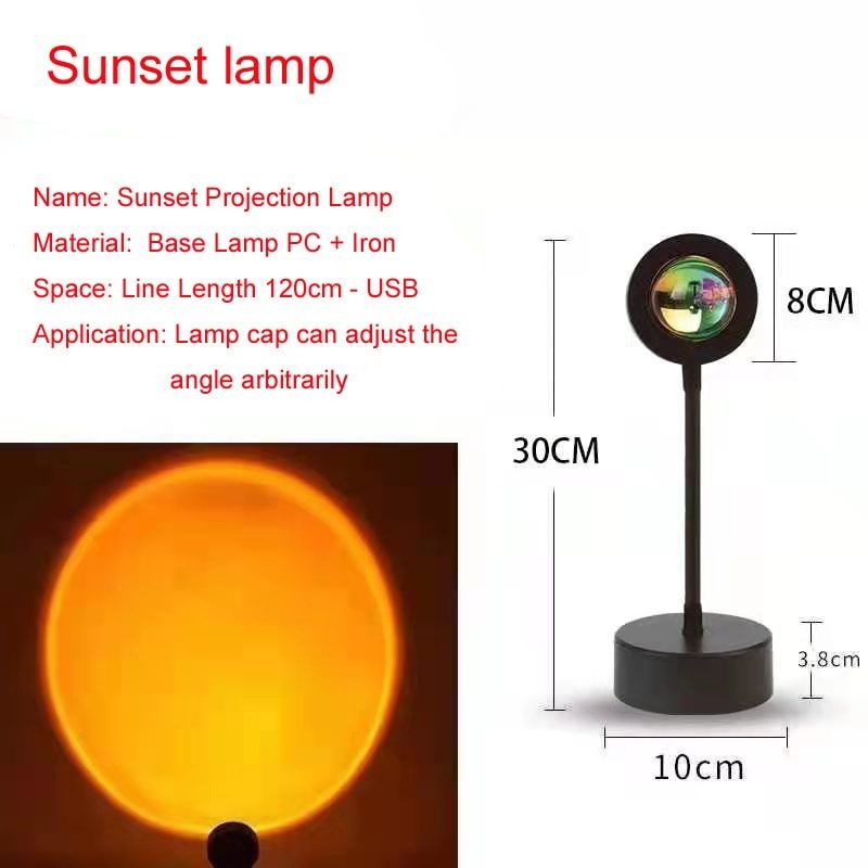 Sanset lamp лампа для блогеров и не только