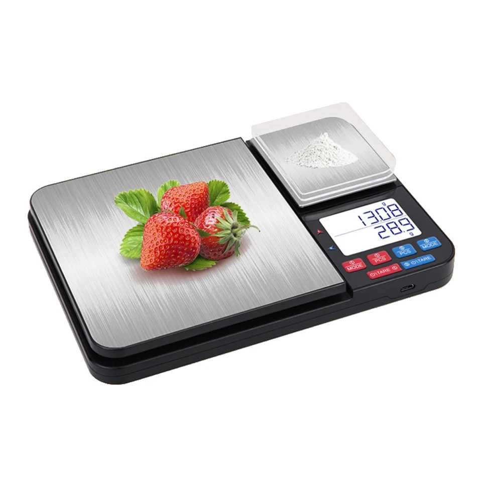 Ювелирные и кухонные весы, 2 в 1, 0.01-500 г/5 кг-0.1 г, таразы