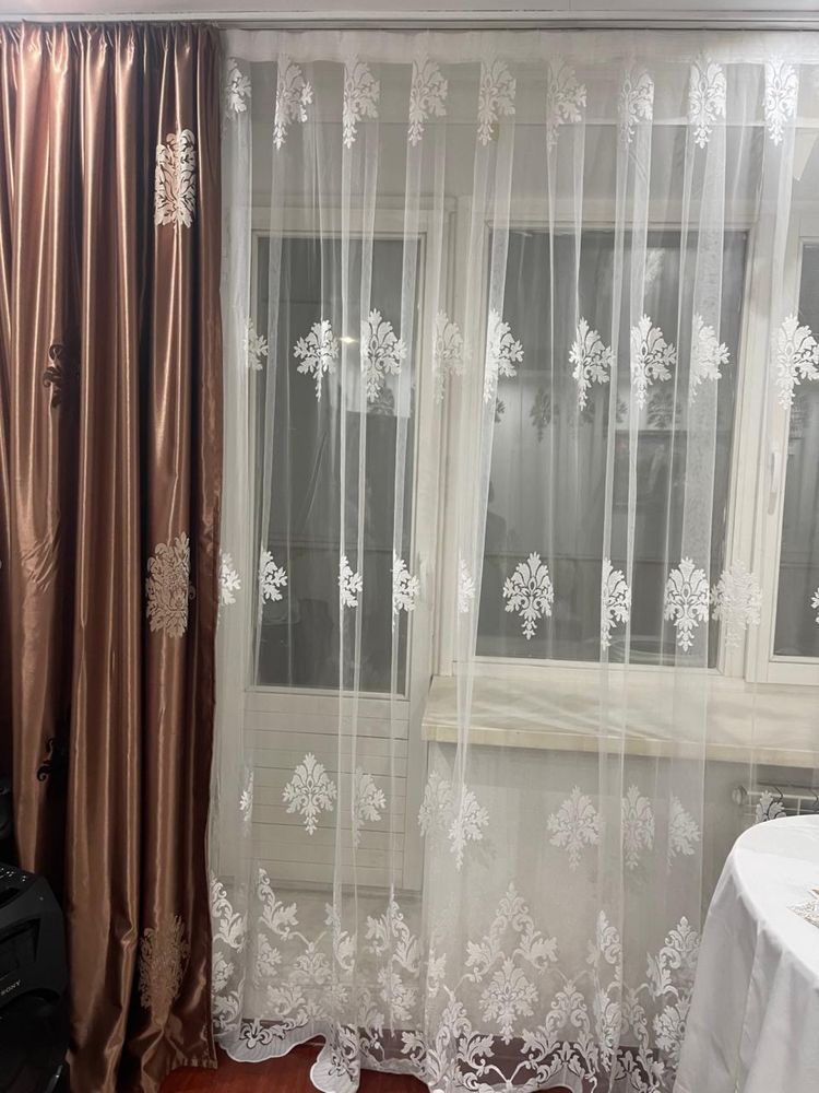 Шторы с тюлем в зал