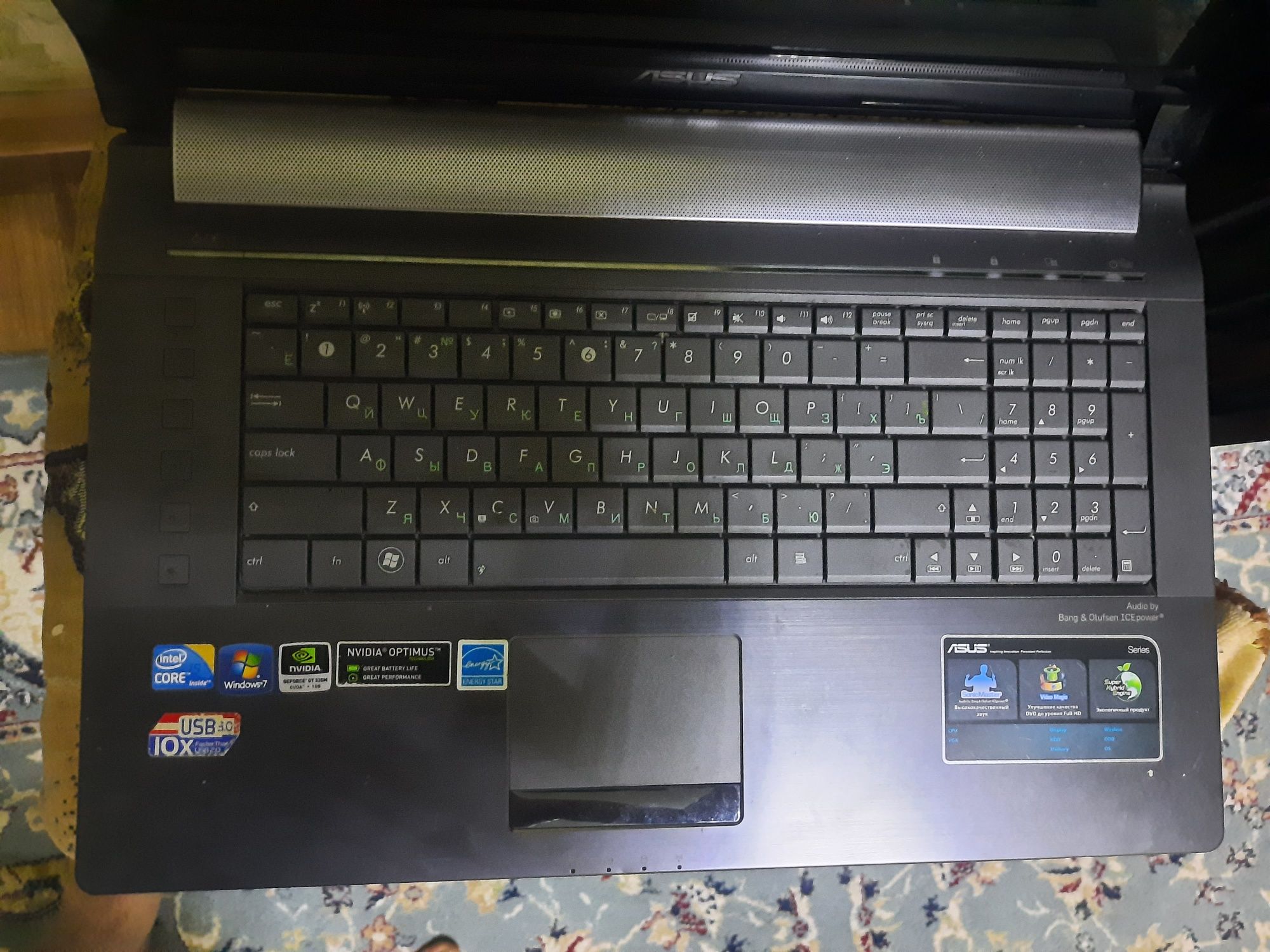 ASUS core i5 экран 17.3