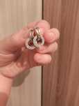 Новые сережки и кольцо. Серебро 925 проба.