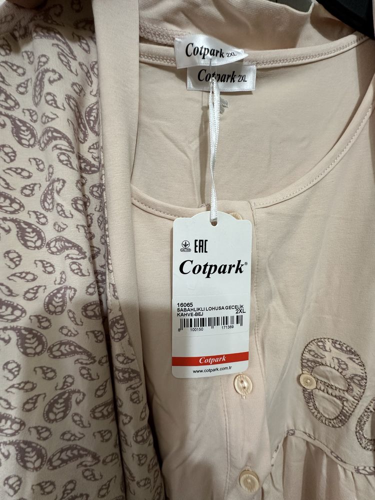 Сорочка с халатом, размер 2XL