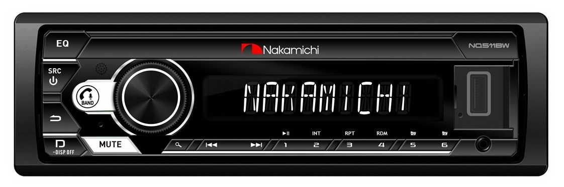 Автомагнитола Nakamichi NQ511BW (2RCA, Bluetooth, FLAC, Пульт)