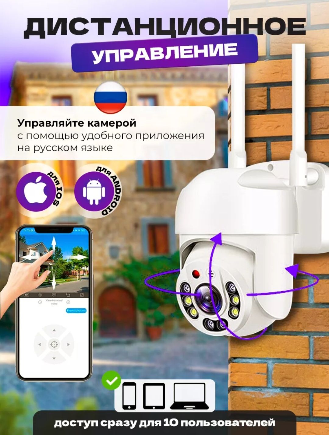 Wi-fi камера наблюдения и контроля.