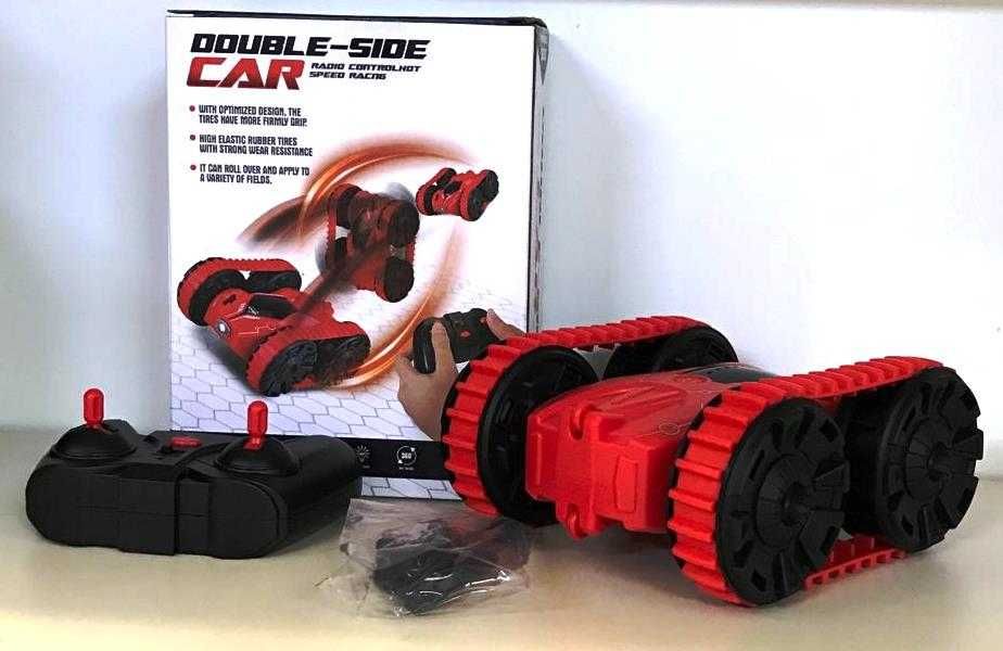 Машинка перевертыш на р/у Дрифт трюковая Double-Side Car красная