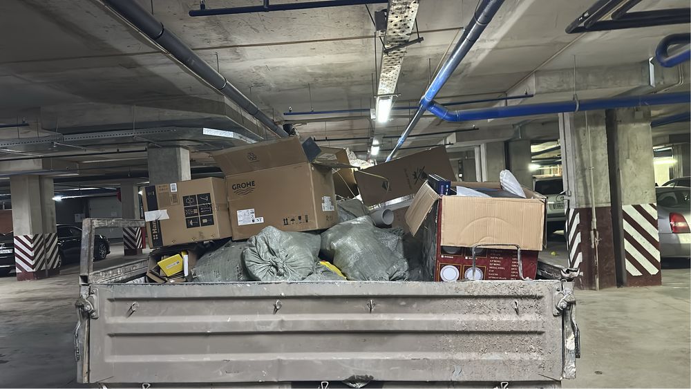 Вывоз мусора вывоз строительного мусора с грузчиками низкая газель