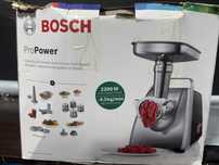 Мясорубка Bosch MFW 68660 серебристый, черный