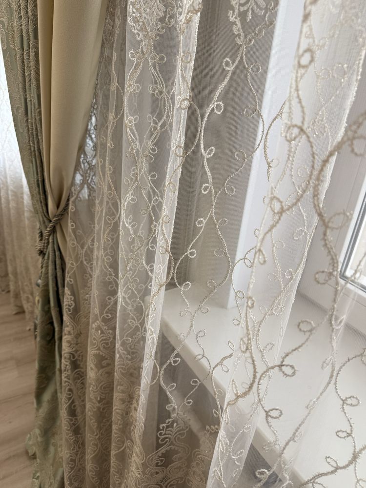 Продам комплект шторы и тюль